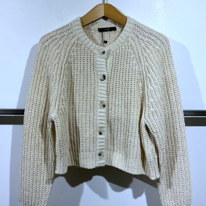 Oui - Strickjacke aus sommerlichen Bändchengarn