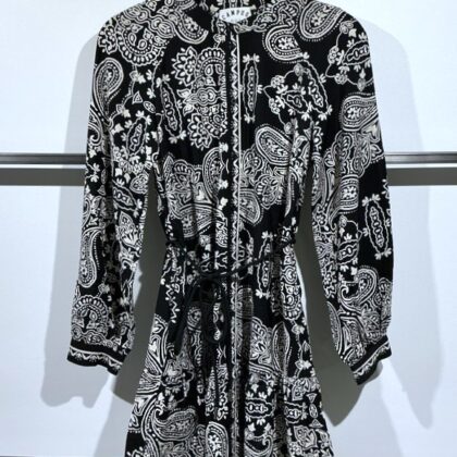 Oui -Kleid - black offwhite