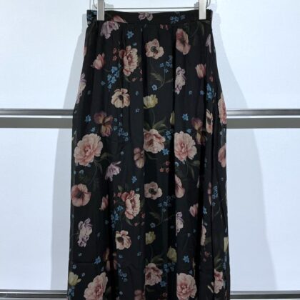 Oui - Maxirock mit allover Blumendruck