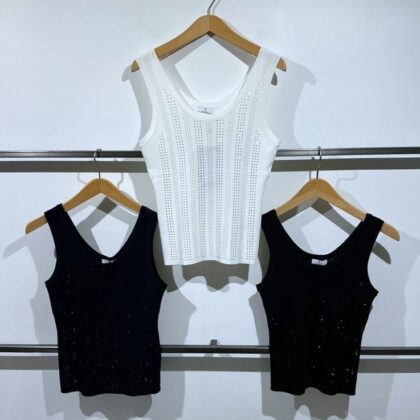 Francomina -  Ärmellosestricktop in verschiedenen Farben