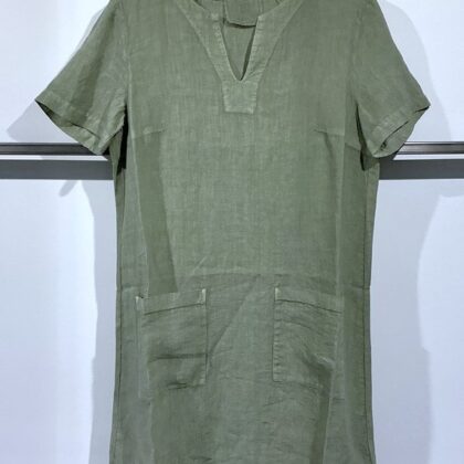 Oui - Leinenkleid in Tunikastil