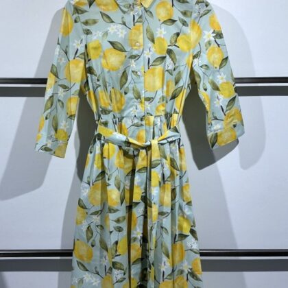 Oui - Figurschmeichelndes Hemdblusenkleid mit Gürtel